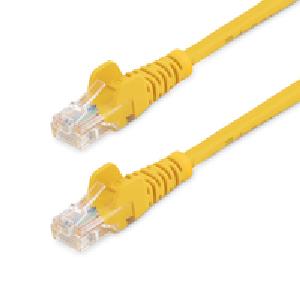 StarTech.com Cat5e Ethernet Patch Cable with Snagless RJ45 Connectors - 10 m - Yellow - 10 m - Cat5e - U/UTP (UTP) - RJ-45 - RJ-45